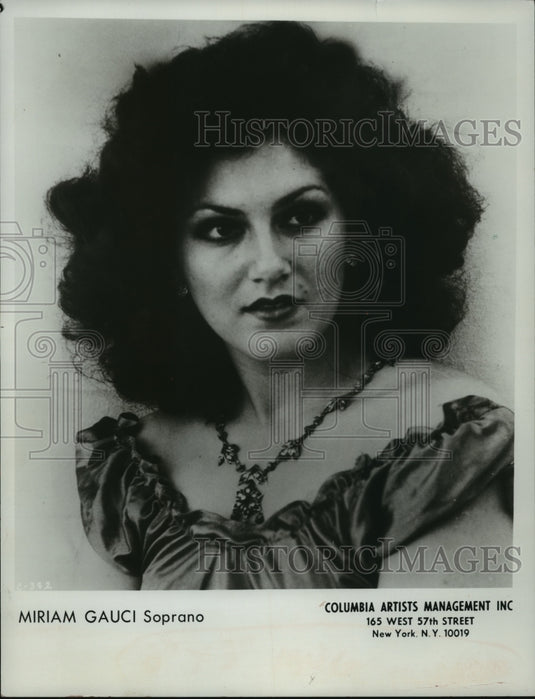 1989, Soprano Singer Miriam Gauci - mjp15243 - Historic Images