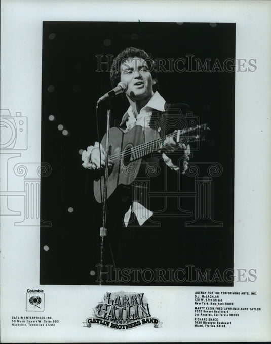 1981 Press Photo musician Larry Gatlin and the Gatlin Borthers - mjp15248 - Historic Images