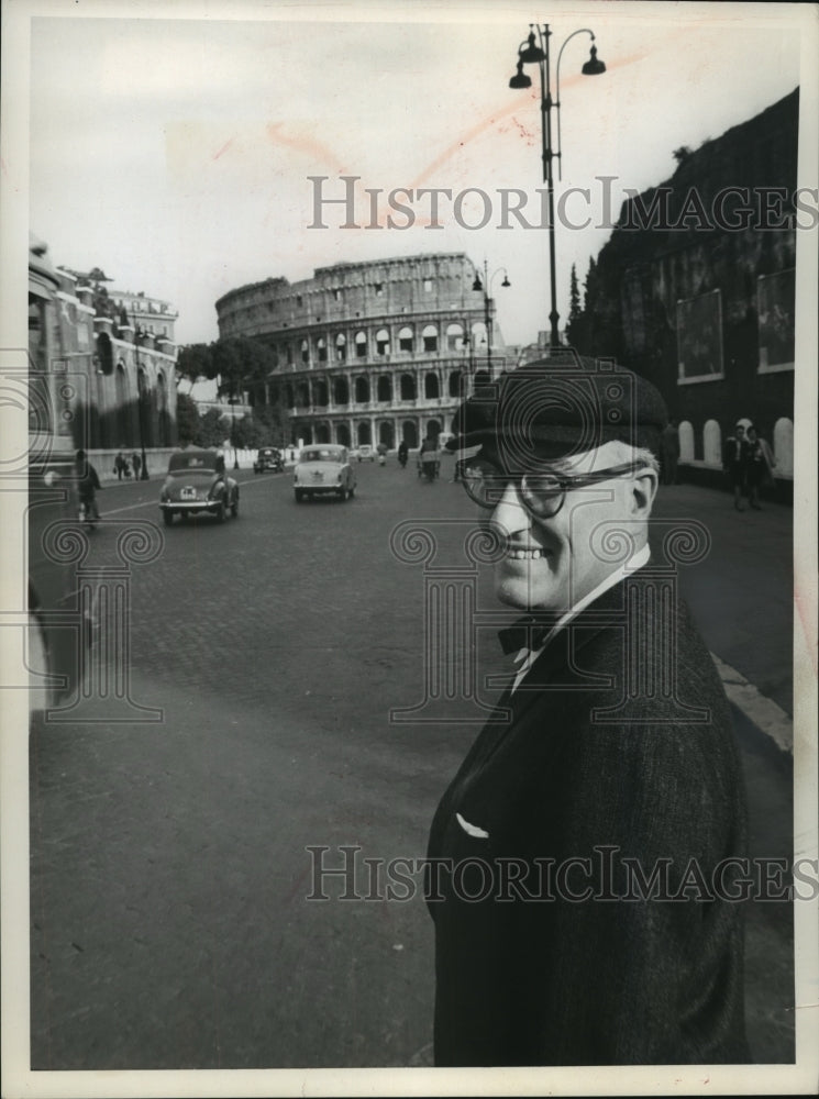 1960, Dave Garroway at The Colosseum in Rome, Italy. - mjp15321 - Historic Images