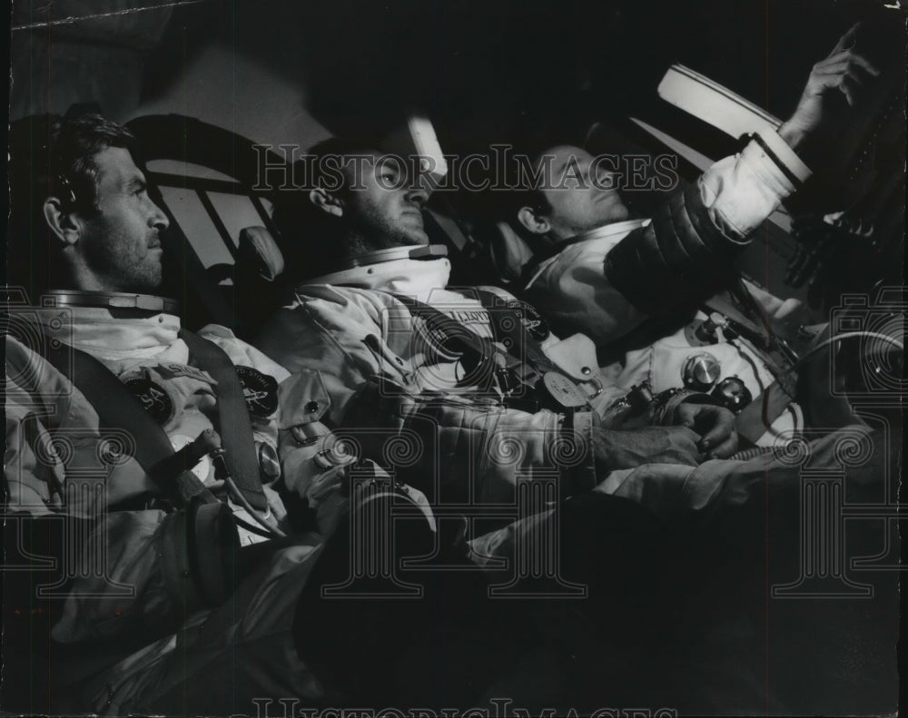 1969, Actors as astronauts in "Marooned" Directed by John Stirges - Historic Images