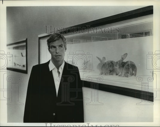 1977 Press Photo James Franciscus stars as newspaper reporter Cat O' Nine Tails - Historic Images