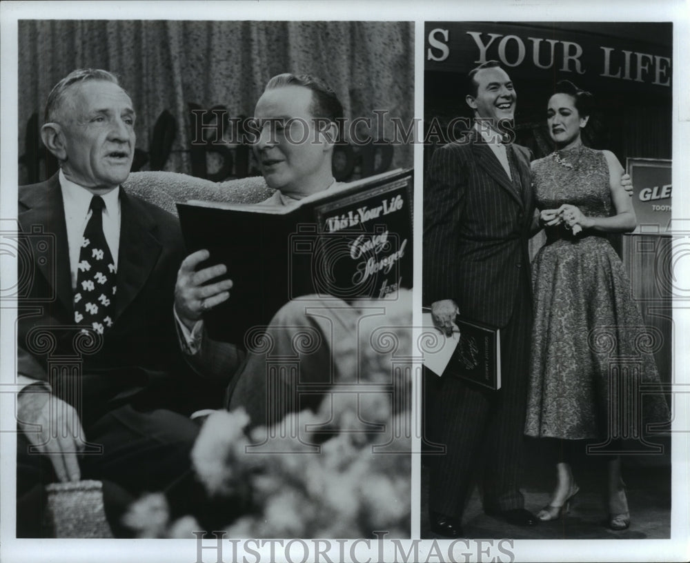1952 "This is your life" Host Ralph Edwards shown with guests - Historic Images