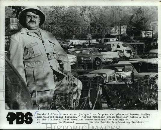 1972, Actor Marshall Efron in "Great American Dream Machine" - Historic Images