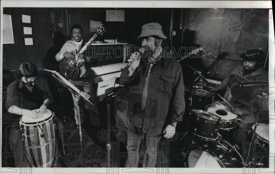 1976 Press Photo Ralph Davis, Ken Gerlat & Wendell Bond appear at Jazz Riverboat - Historic Images