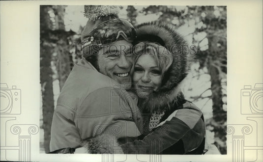 1975 Press Photo Christopher George with wife Lynda Day George - mjp15636 - Historic Images