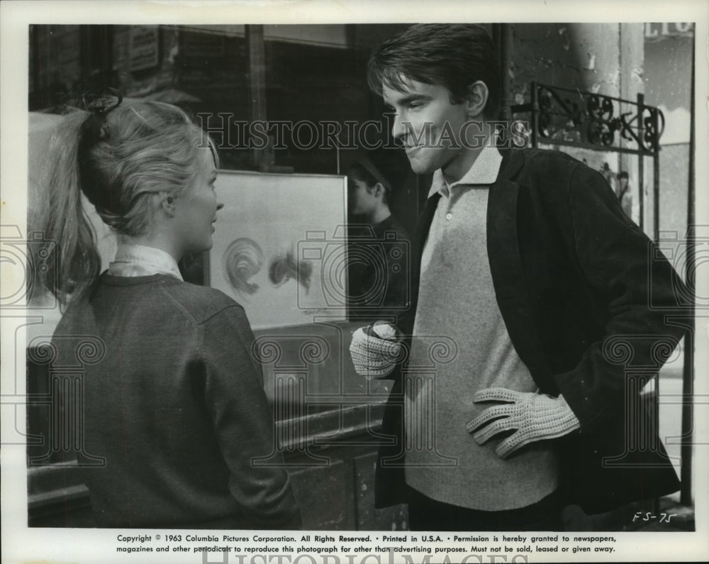 1963, Phillipe Forquet & Jean Seberg star in "In the French Style" - Historic Images