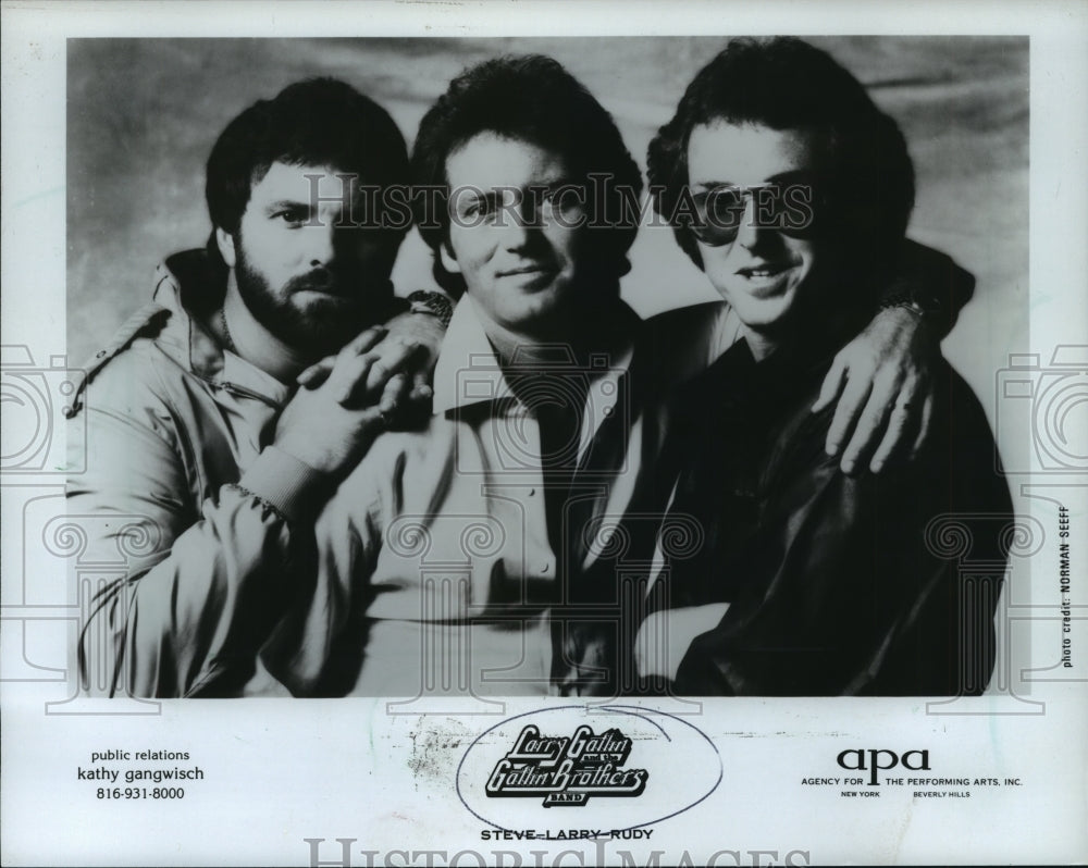 1983, musician Larry Gatlin and the Gatlin Brothers - mjp15715 - Historic Images