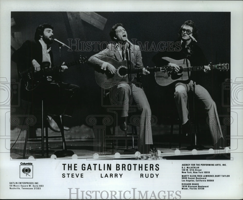 1981, The Gatlin Brothers, country music group - mjp15717 - Historic Images