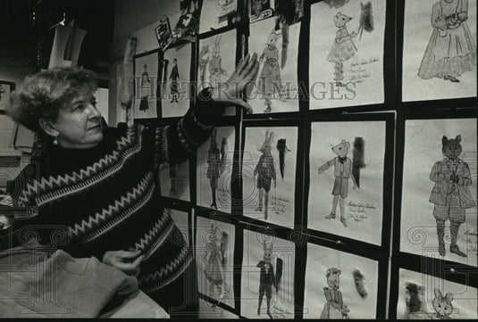1993, Ellen M. Kozak costume designer for Beatrix Potter's Christmas. - Historic Images