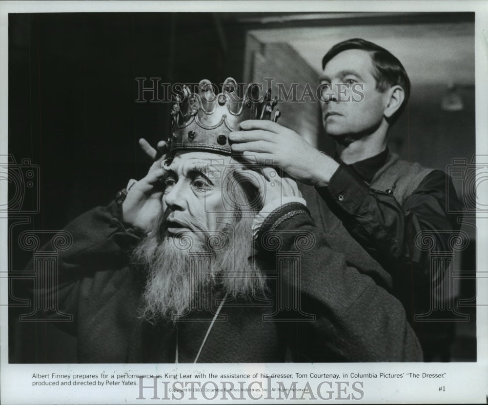 1984, Albert Finney as Lear and Tom Courtenay in The Dresser - Historic Images