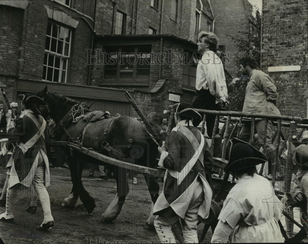 1964 Press Photo Albert Finney is sentenced to be hanged in Tom Jones- Historic Images