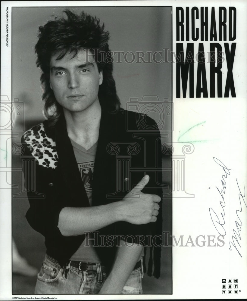 1987, Singer and songwriter Richard Marx - mjp15883 - Historic Images