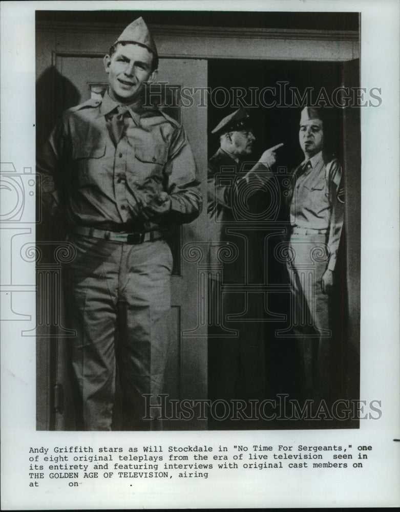 1982, Andy Griffith stars as Will Stockdale in No Time For Sergeants - Historic Images