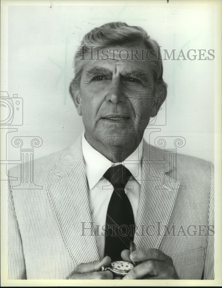 1986, Andy Griffith in TV series as 'Matlock' - mjp15979 - Historic Images