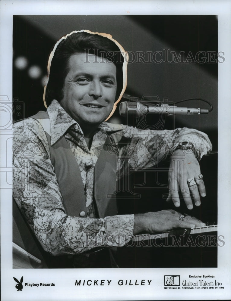 1986 Press Photo Mickey Gilley, country music singer and musician. - mjp16051 - Historic Images