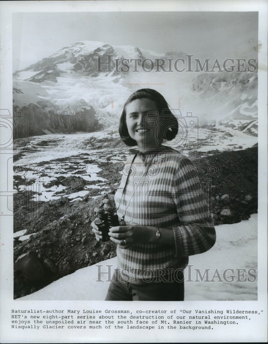 1970, Mary Louise Grossman, co-creator of "Our Vanishing Wilderness" - Historic Images