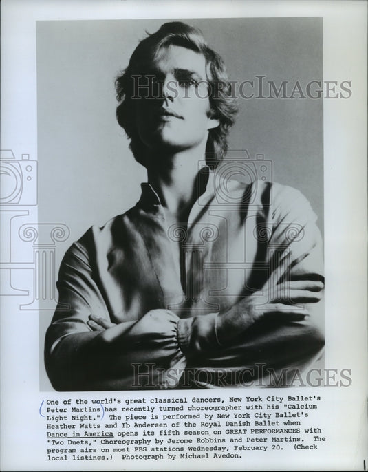 1980, Peter Martins, ballet dancer and director, New York City Ballet - Historic Images