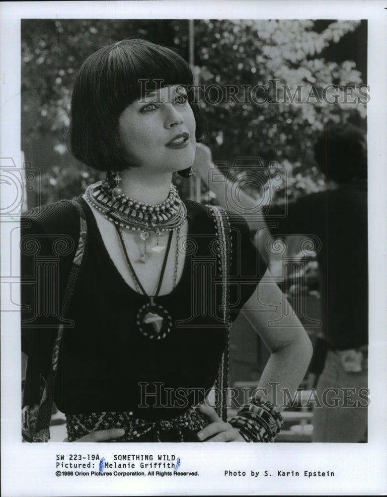 1986, "Something Wild" star Melanie Griffith - mjp16164 - Historic Images