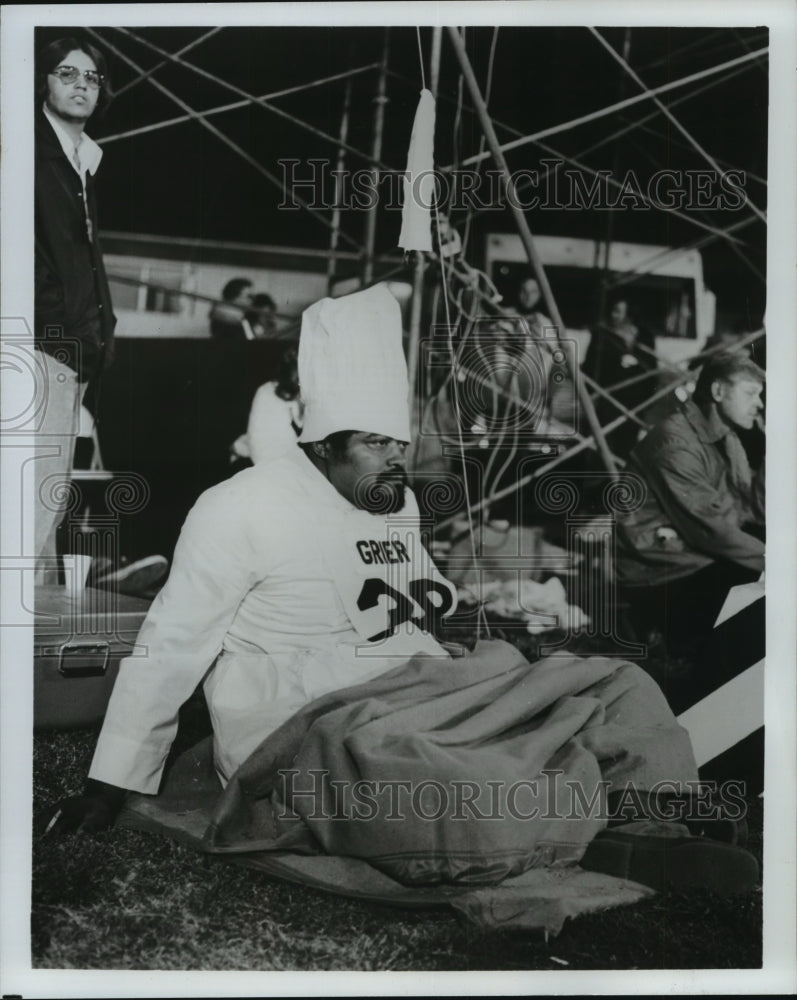 1976 Press Photo Rosie Grier, celebrities to be in Super Games I in Boulder City - Historic Images