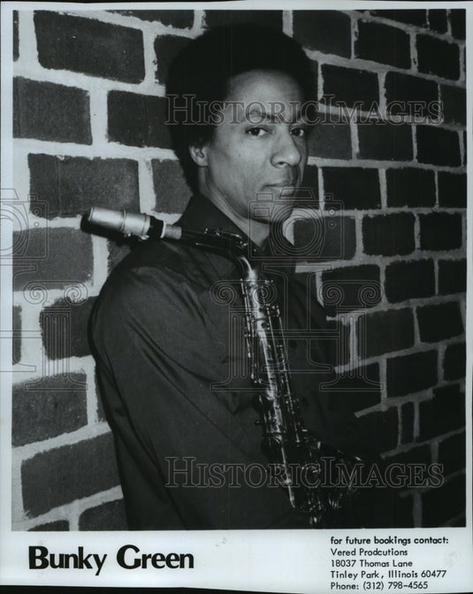 1989 Press Photo Bunky Green, United States entertainer - mjp16283 - Historic Images