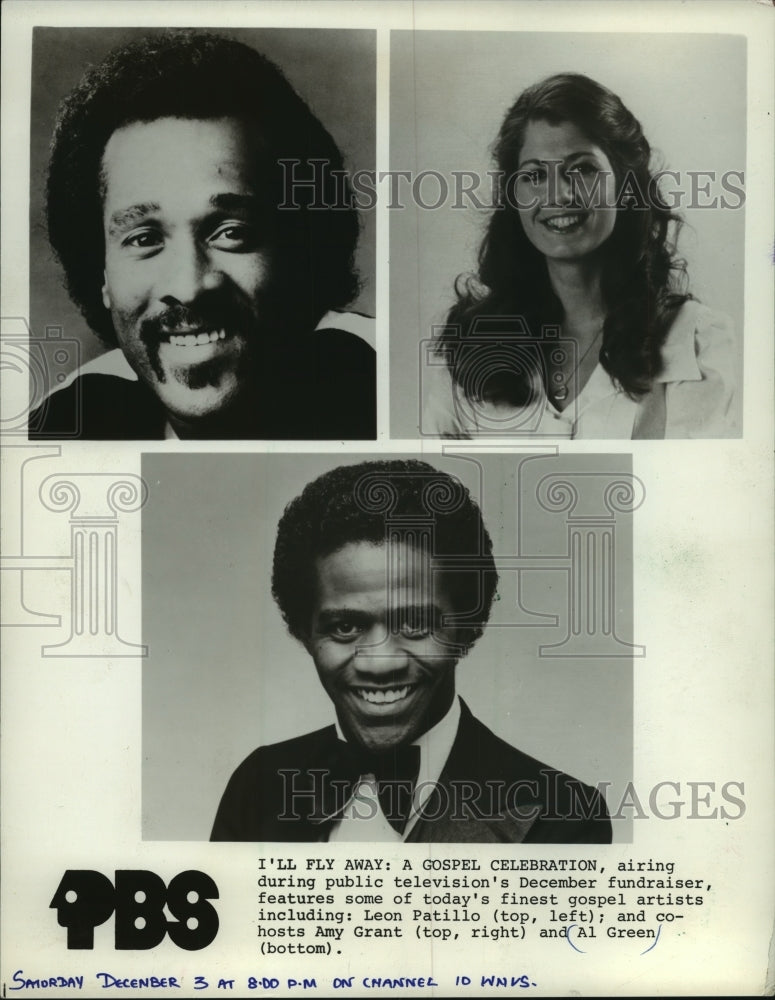 1984, Gospel artist, Leon Patillo, Amy Grant and Al Green. - Historic Images
