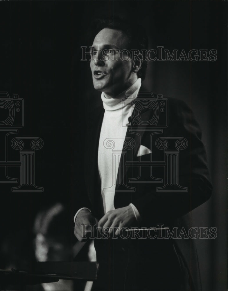 1994, Neal Gittleman, conductor of the Milwaukee Symphony Orchestra. - Historic Images