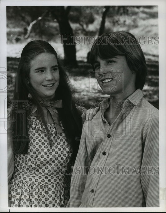 1977 Press Photo "The Rivals " episode stars Melissa Gilbert & Chris Petersen - Historic Images