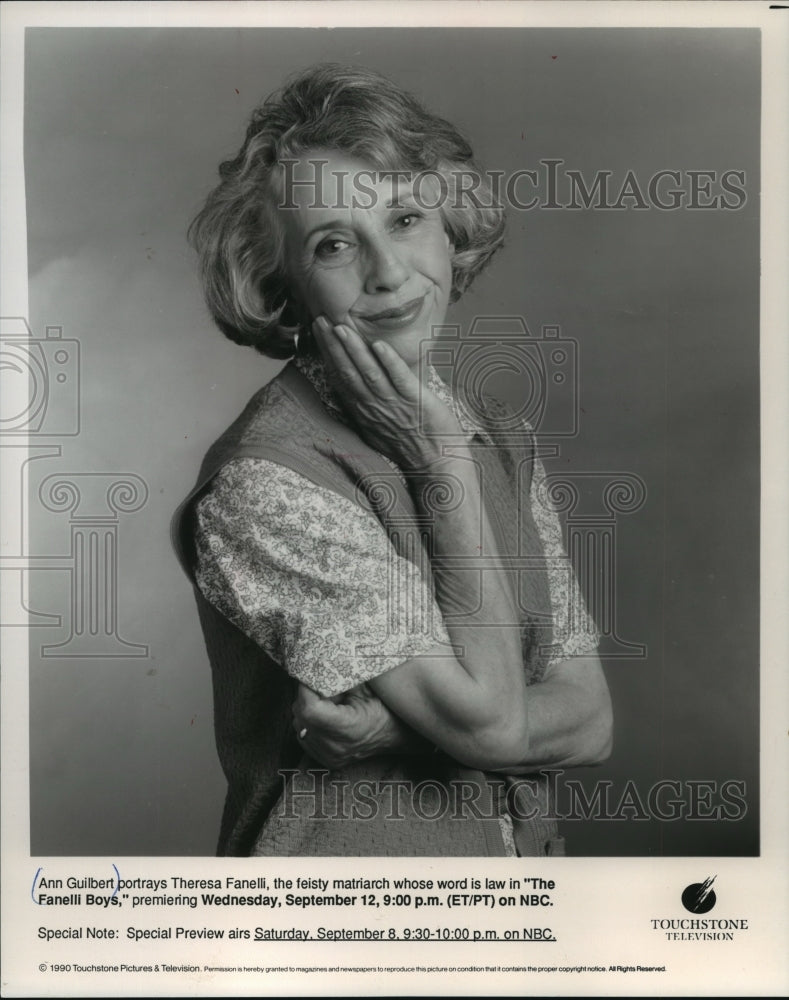 1990, "The Fanelli Boys" star Ann Gilbert - mjp16350 - Historic Images