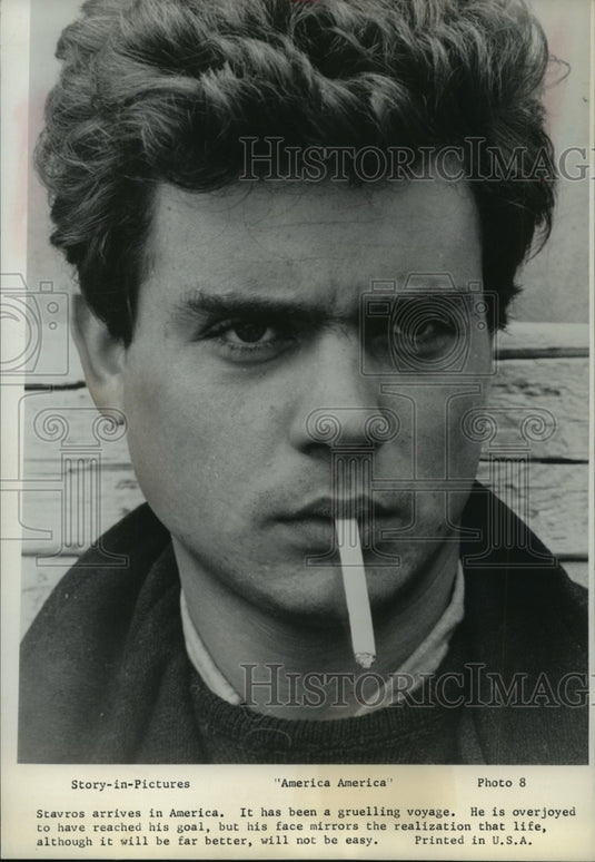 1964, Stathis Giallelis as Stavros in "America, America" - mjp16397 - Historic Images