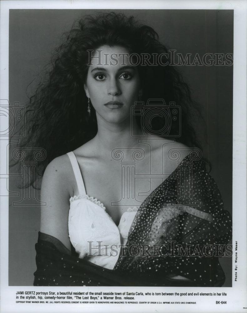 1987, Jami Gertz as Star in the comedy-horror film "The Lost Boys" - Historic Images