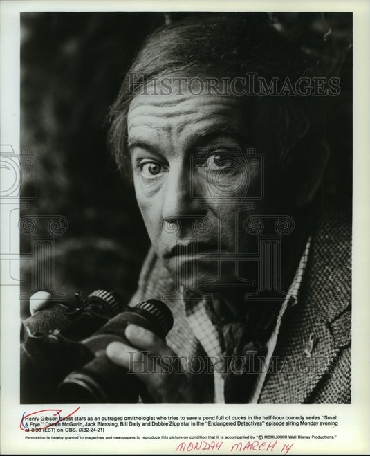 1983 Press Photo "Endangered Detectives" episode guest star Henry Gibson - Historic Images