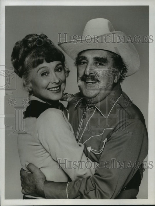 1981, Betty Garrett and Phil Foster on Laverne & Shirley, on ABC. - Historic Images