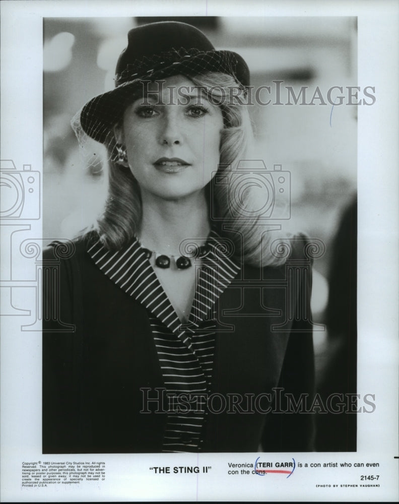 1983, Teri Garr in a scenen from The Sting II. - mjp16550 - Historic Images