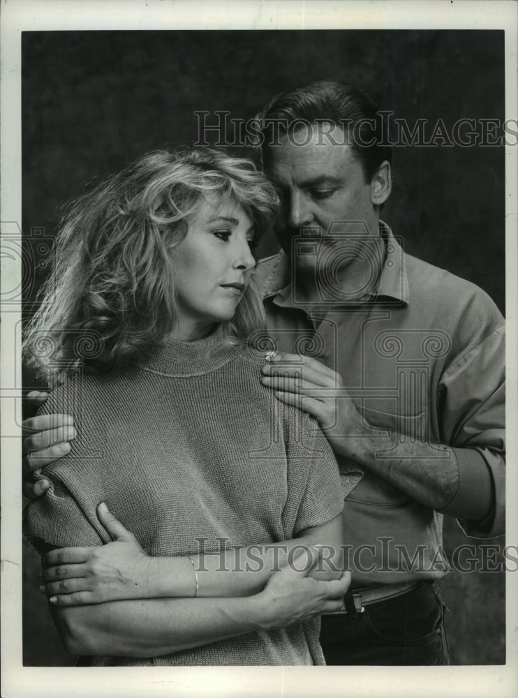 1985 Press Photo &quot;Intimate Strangers&quot; stars Teri Garr and Stacy Keach - Historic Images