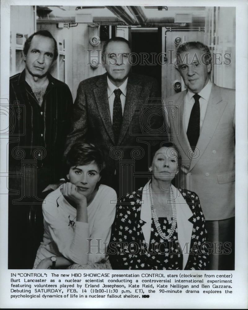 1987, "Control" Actor Ben Gazzara with fellow stars - mjp16737 - Historic Images
