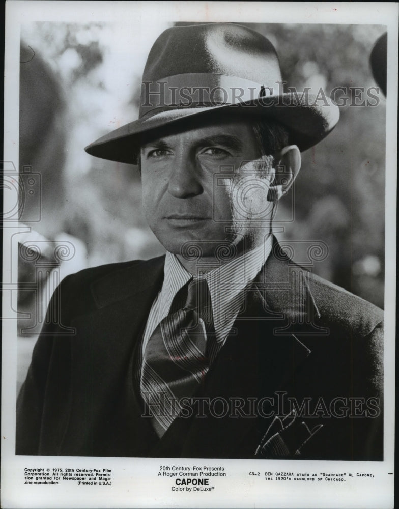 1975, &quot;Capone&quot; star Ben Gazzara - mjp16738 - Historic Images
