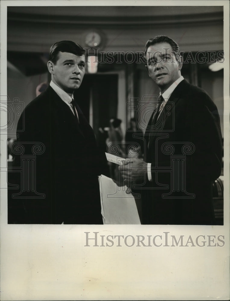 1964, Richard Crenna and Paul Geary star in &quot;Slattery&#39;s People&quot; - Historic Images