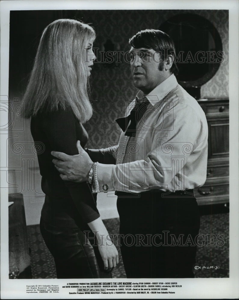 1972 Press Photo Shecky Greene and Dyan Cannon in scene from "The Love Machine"-Historic Images