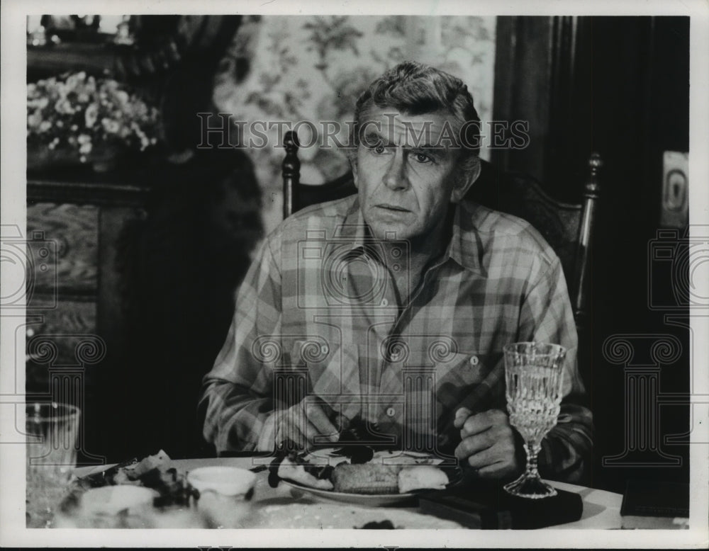 1980 Press Photo Andy Griffith stars as Carroll Yeager in "The Yeagers" TV show.- Historic Images