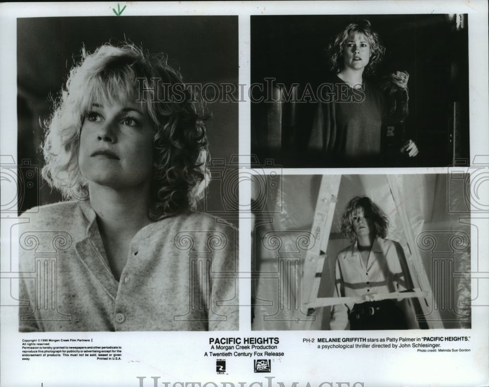 1990 Press Photo Actress Melanie Griffith stars in &quot;Pacific Heights.&quot; - Historic Images