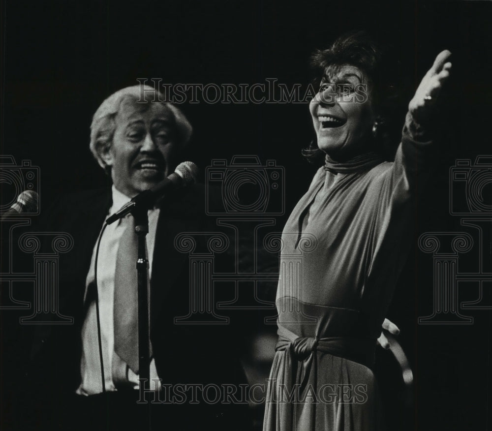 1979, Betty Comden and Adolph at the Performing Arts Center. - Historic Images