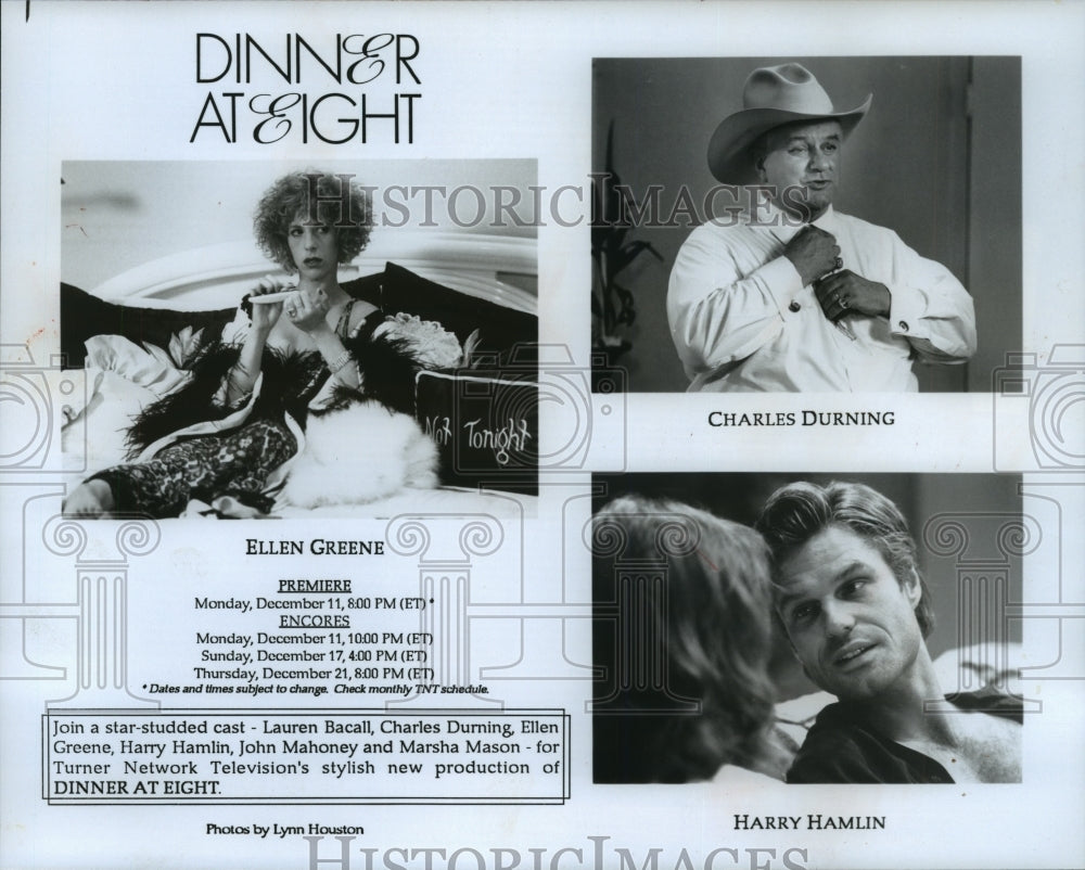 1989 Ellen Greene plays a Jean-Harlow type in "Dinner at Eight." - Historic Images