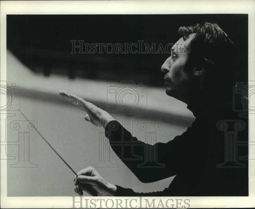 1976 Press Photo Chicago Symphony Orchestra Conductor Carlo Maria Giulini.-Historic Images