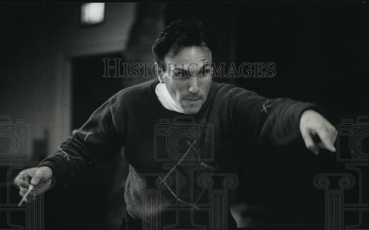 1993 Press Photo Milwaukee Symphony Orchestra associate conductor Neal Gittleman - Historic Images