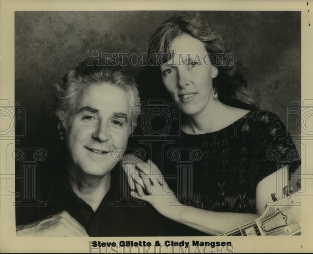1991 Press Photo Folksingers Steve Gillette and Cindy Mangsen - mjp16954 - Historic Images
