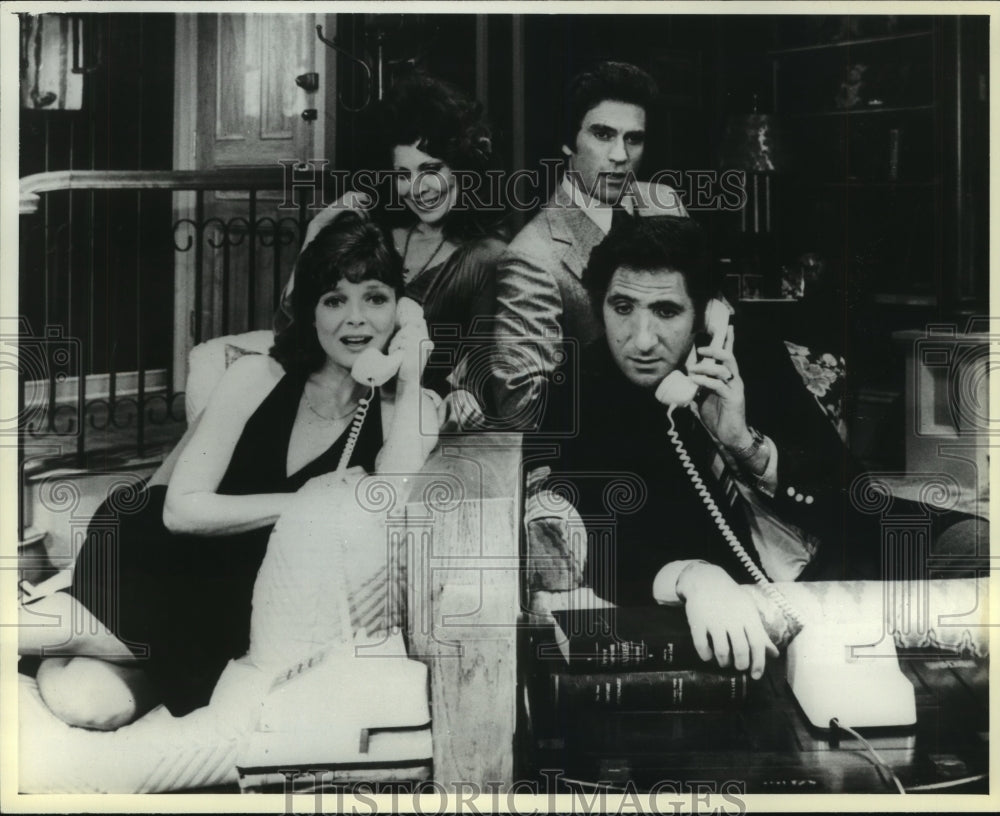 1977, Judd Hirsch and cast in scene from &quot;Chapter Two&quot; - mjp16956 - Historic Images