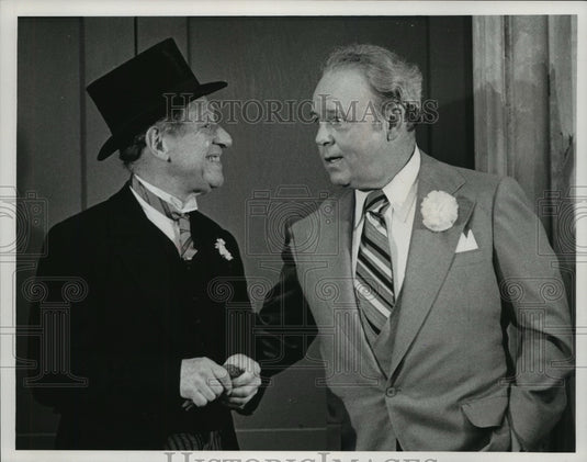 1976 Press Photo Actors Jack Gilford and Carroll O'Connor - mjp16970 - Historic Images