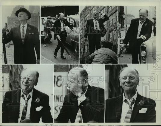 1966 Press Photo Actors Sir John Gielgud and Alan Arkin on "ABC Stage 67" - Historic Images