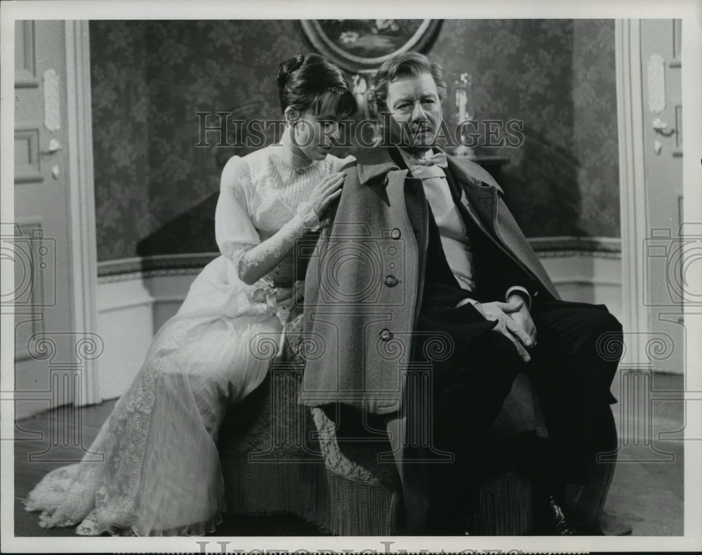 1967, Claire Bloom and Sir John Gielgud in scene from &quot;Ivanov&quot; - Historic Images