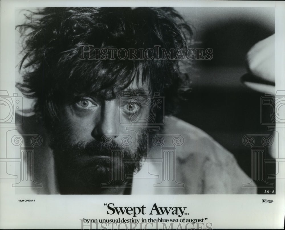 1976 Press Photo Giancarlo Giannini portrays a sailor in "Swept Away" - Historic Images